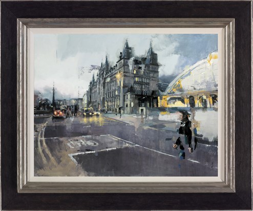 Liverpool Lime Street Station by Christian Hook - Framed Limited Edition Canvas on Board